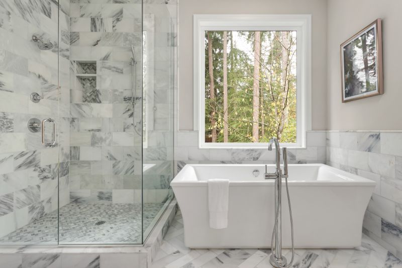 Marble-Style Shower Walls